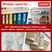 Doree DK11209 Samolepiace štítky 29x62 mm, 800 ks/kotúč, 3 kotúče 6