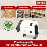 Doree DK11209 Samolepiace štítky 29x62 mm, 800 ks/kotúč, 3 kotúče 4