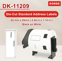 Doree DK11209 Samolepiace štítky 29x62 mm, 800 ks/kotúč, 3 kotúče 2