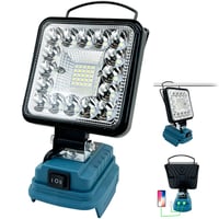 Dorehouse 48W 4800LM LED pracovné svetlo pre 18V akumulátory Makita, s 2 USB portmi, nastaviteľným jasom, prenosný reflektor, stavebné svietidlo, náhrada za DML816 1