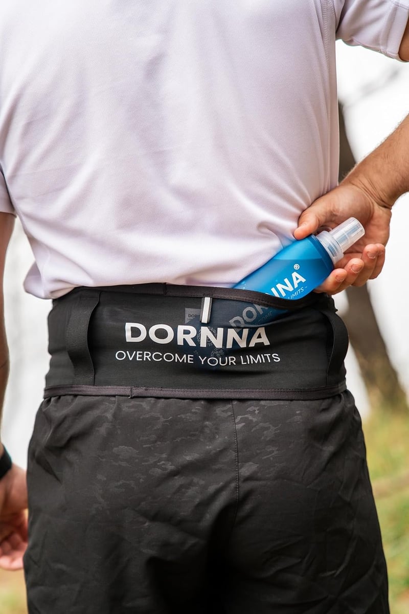DORNNA Skinny W1 futóöv vízpalackkal 250ml, futás közben ital tartó L-XL