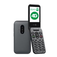 Telefon mobil cu clapetă Doro Leva E20 4G pentru seniori - negru 1