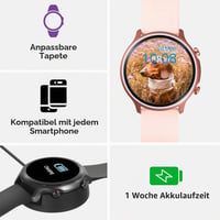 Inteligentné hodinky Doro pre seniorov – dotykové inteligentné hodinky s krokomerom, monitorom aktivity, vodotesný fitness tracker pre mužov a ženy 3