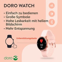 Inteligentné hodinky Doro pre seniorov – dotykové inteligentné hodinky s krokomerom, monitorom aktivity, vodotesný fitness tracker pre mužov a ženy 2