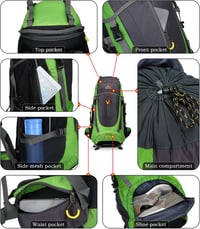 Doshwin 70L Trekking Hátizsák Férfiaknak és Nőknek Camping Utazáshoz 3