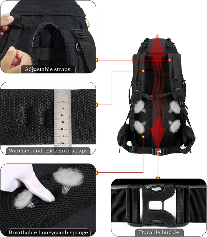 Doshwin 70L trekking hátizsák férfiaknak és nőknek