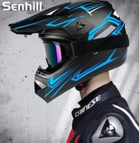 DOT Fullface Motocross Bukósisak Uniszex Ifjúsági L-es Méret Kesztyűvel Szemüveggel és Maszkkal Terepkerékpárhoz 2