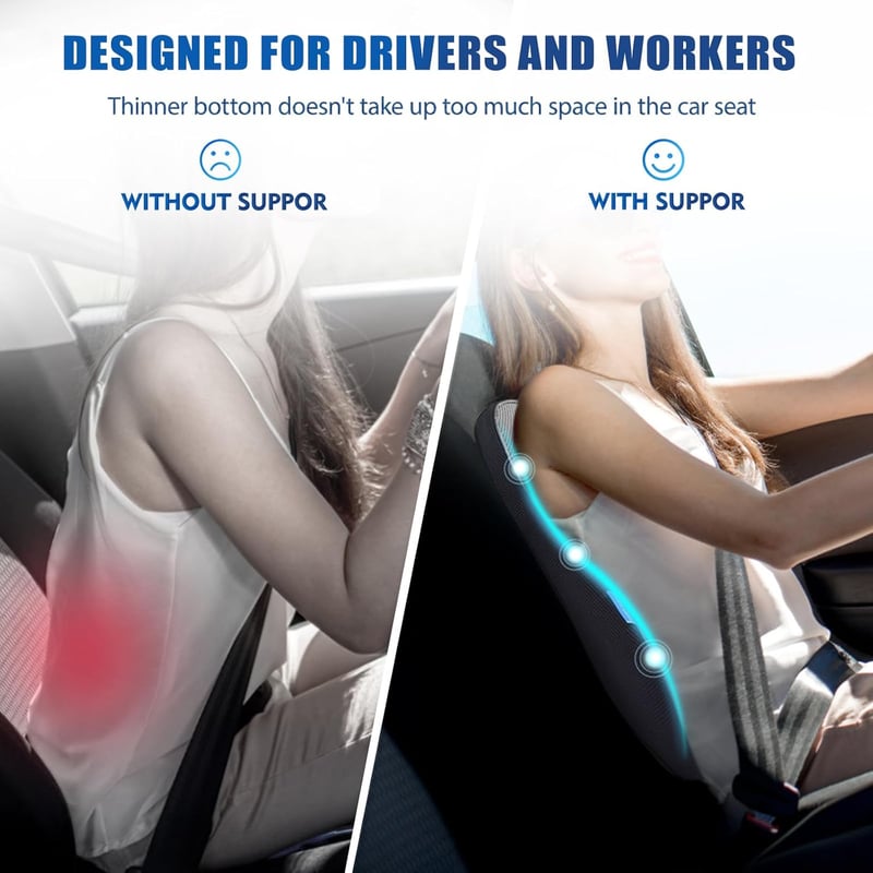 Doteonyou Lumbar Support Párna Irodai Székhez és Autóhoz