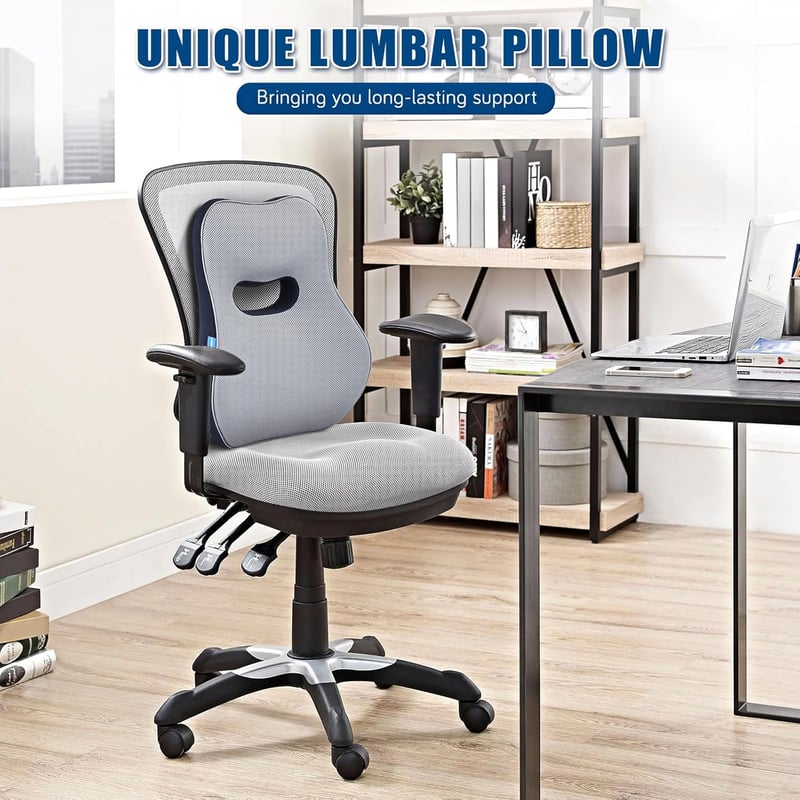 Doteonyou Lumbar Support Párna Irodai Székhez és Autóhoz