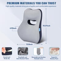 Doteonyou Lumbar Support Párna Irodai Székhez és Autóhoz 2