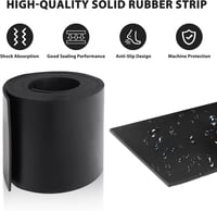 DOUJIAO Neoprén Gumiszalag 200x1,5mm - Tömítés, Padlóvédelem, Csúszásmentes Gumilap 2