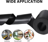 DOUJIAO Neoprén Gumiszalag 200x1,5mm - Tömítés, Padlóvédelem, Csúszásmentes Gumilap 5