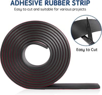 DOUJIAO Neoprén Gumiszalag 200x1,5mm - Tömítés, Padlóvédelem, Csúszásmentes Gumilap 6