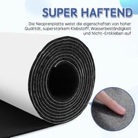 DOUJIAO Öntapadós Neopren Habszalag 300mm x 1,5m Hangszigetelő Hablemez 3