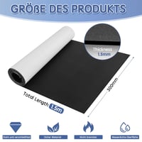 DOUJIAO Öntapadós Neopren Habszalag 300mm x 1,5m Hangszigetelő Hablemez 2