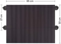 Doukesh Autó Napellenző Szívókorongos UV Védelem UPF50+ 65x50cm 2db 7