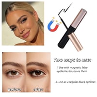 Doukesh Mágneses Folyékony Eyeliner Fekete Vízálló Gyors Száradás 2