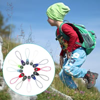 Doukesh Multicolor Mini Túrakompasz Gyerekeknek Medállal és Táskával 6