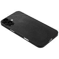 Ultra tenký kryt doupi pre iPhone 16 (6,1 palca) – karbónový vzor, čierny, podpora bezdrôtového nabíjania, super tenký ochranný obal 4