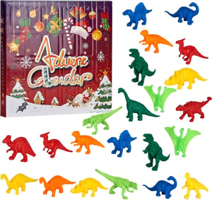 Douthfolle adventski kalendar s dinosaurom 2025., 24 dana, za djecu od 3 do 8 godina