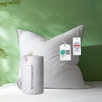 DOWNFOCUS Prémium Párnaszett 80x80 cm, 100% Természetes Lúd Toll, Ergonomikus Nyakpárna 1