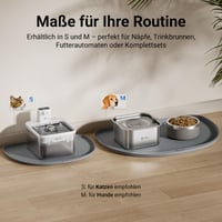 Silikónová podložka pod misky pre mačky DownyPaws 62x43 cm sivá – Protišmyková podložka na kŕmenie pre mačky 6