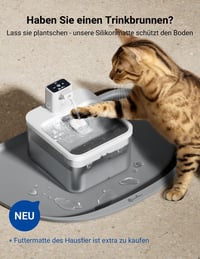 DownyPaws vezeték nélküli automata macska vízszökőkút mozgásérzékelővel 2,5 l, 4000 mAh elem, halk itatókút, fehér 6