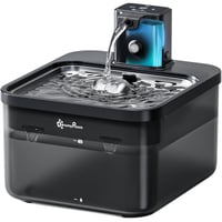Adăpătoare automată fără fir pentru pisici DownyPaws, cu baterie, negru - Distribuitor automat de apă pentru pisici 1