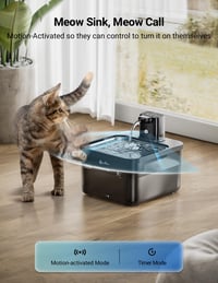 Adăpătoare automată fără fir pentru pisici DownyPaws, cu baterie, negru - Distribuitor automat de apă pentru pisici 3