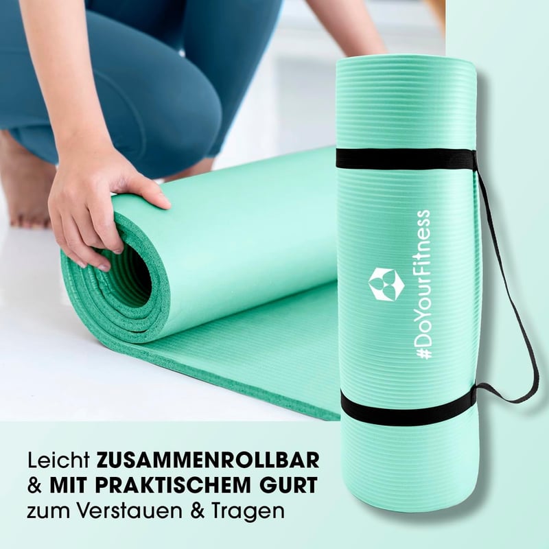 #DoYourFitness Yoga Mat csúszásmentes 183x61 cm türkiz