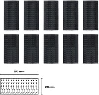 Dpm tapes 3M Dual Lock Öntapadós Rögzítő Autós Kamerához GoPro Tartó Fekete Újrahasználható 25x50mm 10db 4
