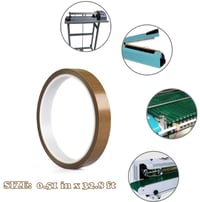 Dpm tapes PTFE Teflonszalag Vákuumcsomagoló Gépekhez Hőálló Hegesztőszalag 13mm x 10m Fehér 2