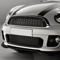 Dpofirs Výmena ozdobnej lišty hornej mriežky chladiča pre Mini Cooper R55 R56 R57 R58 R59 S JCW LCI 2011-2015 OE 51132751040 strieborný chróm 5