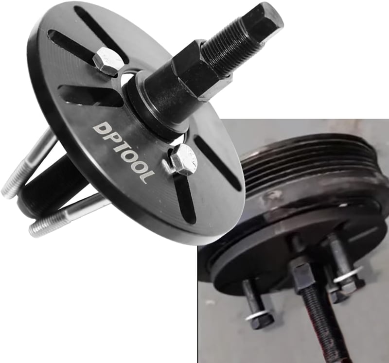 DPTOOL Harmonic Balancer Puller Removal & Install Tool Kit, Crankshaft Pulley Remover