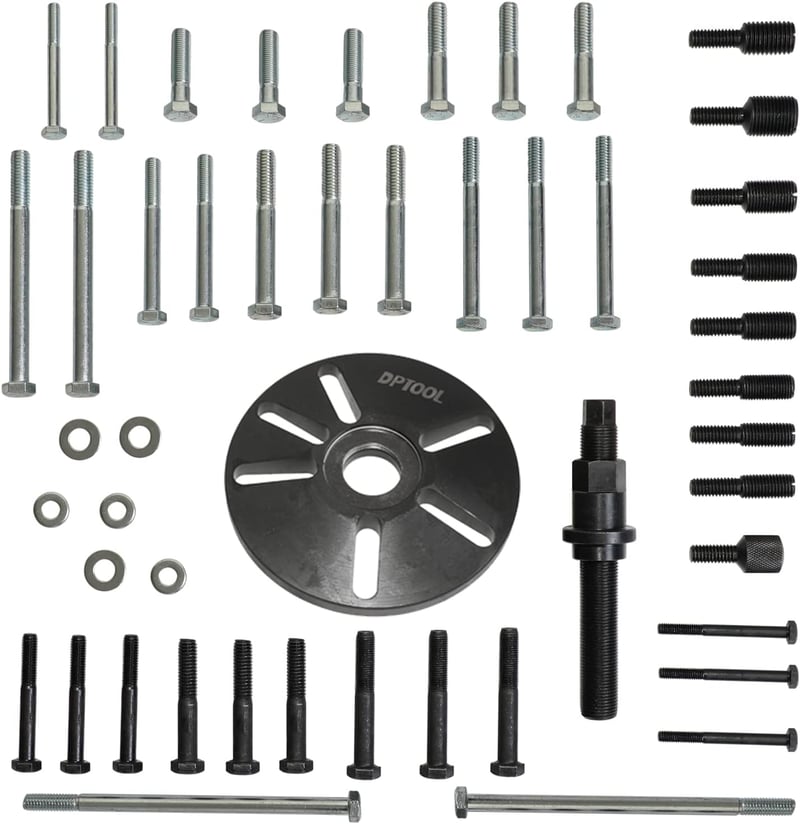 DPTOOL Harmonic Balancer Puller Removal & Install Tool Kit, Crankshaft Pulley Remover
