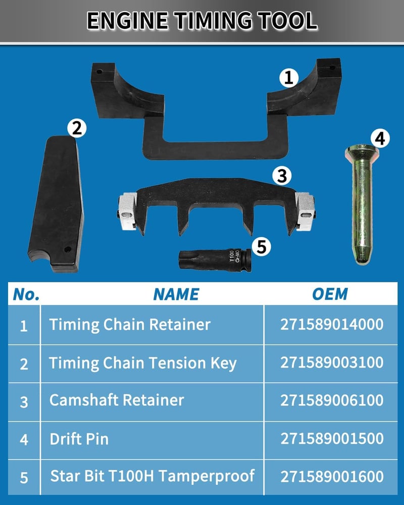 DPTOOL Motor Vezérműtengely Igazító Szerszám Mercedes Benz M271 C230
