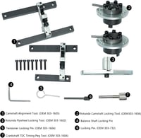 DPTOOL Motorbeállító Szerszámkészlet Ford 1.0 Ecoboost Motorokhoz - Vezérműszíj Beállító Eszköz, Vezérműtengely Rögzítő Készlet 2