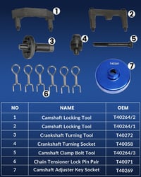 DPTOOL Nockenwelle Beállító Szerszám Audi 4.0L TFSI A6 A7 A8 Kompatibilis 2