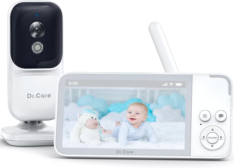 Dr.Care NeoView Babyphone 3,5" kijelzővel, kamera, kétirányú hang, éjszakai látás, hőmérő - 3.5" Monitor mit 1 Kamera