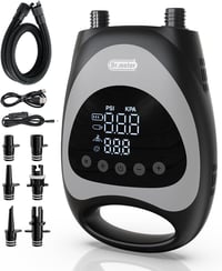 Dr.meter 10000 mAh Elektromos SUP Pumpa 20 PSI - Akkumulátoros Felfújó Készülék Paddleboardhoz, Kajakhoz, Csónakhoz, 12V-os Autós Csatlakozó 1
