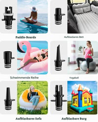 Elektrická pumpa na SUP Dr.meter 20 PSI, prenosný vzduchový kompresor s 5200 mAh batériou, funkciou automatického vypnutia a 2 LED svetlami, pre paddleboardy, člny a kajaky 8