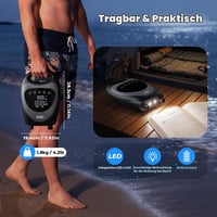 Dr.meter 2026 Električna SUP pumpa 20 PSI, prijenosna pumpa na baterije s funkcijom automatskog isključivanja, napuhavanje i ispuhavanje, 2 LED svjetla, za SUP daske, kajake, čamce 7