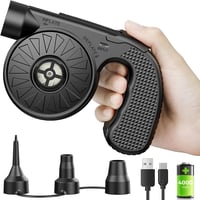 Dr.meter 4000mAh elektromos légpumpa 3 fúvókával, hordozható gyors töltésű matrac és csónak pumpa 2