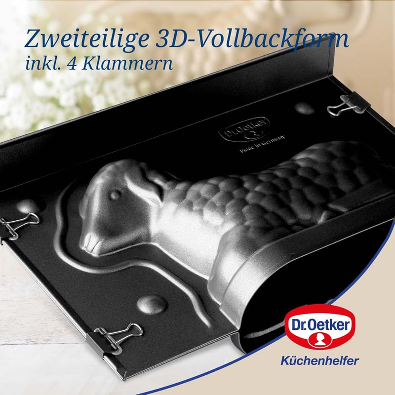 Dr. Oetker 1845 Húsvéti Bárány Sütőforma Öntöttvas - Mini-Lamm 700ml