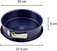 Dr. Oetker 26 cm-es kerek tortaforma zománc bevonattal, kék, tapadásmentes - Ø 26 cm, springform pan 2