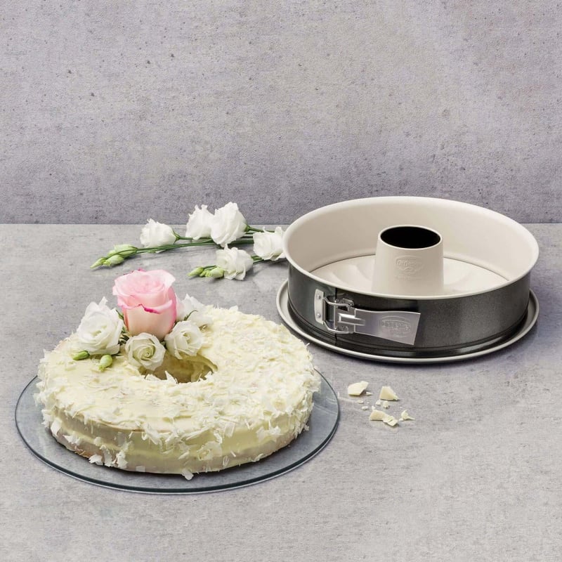 Dr. Oetker 28 cm-es kapcsos tortaforma 2 alappal, kerámia bevonatú sütőforma - Single