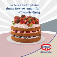 Dr. Oetker 9925750 3-dielna súprava foriem na pečenie, okrúhla tortová forma, forma na vrstvené torty, oceľ a keramika, ružová, 18,5x7,5x18 cm, 20x7 cm, 17x1,5 cm 6