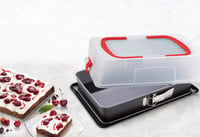 Dr. Oetker Back-Idee obdĺžniková forma na pečenie s otváracím okrajom, smaltovaným plechom a vekom, 38 cm, nepriľnavý povrch, odolná voči teplu do 230 °C, nepriepustná, vyrobené v Nemecku 4