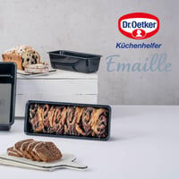Dr. Oetker Back-Liebe 25 cm forma na chlieb, smaltovaná, tmavomodrá, hranatá forma na pečenie s povrchovou úpravou odolnou voči poškriabaniu 7