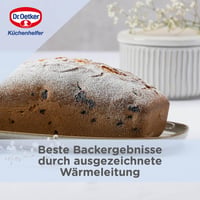 Dr. Oetker Back-Liebe 25 cm forma na chlieb, smaltovaná, tmavomodrá, hranatá forma na pečenie s povrchovou úpravou odolnou voči poškriabaniu 4